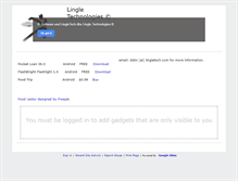 Tablet Screenshot of lingletech.com